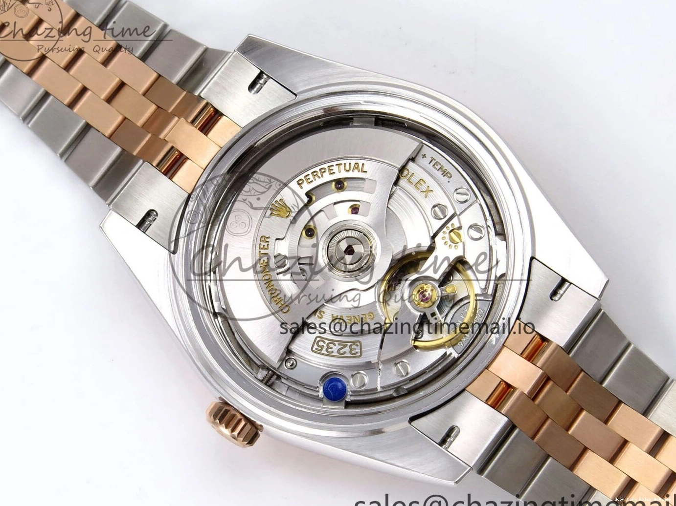 Good Copy Rolex Watches SH3235（Gain ARF Edition 126331 SS Brown DateJust Bracelet 1111 on RG Jubilee 1:1 41 Diamonds 904L Best Thermal Steel Weight） Dial 1230